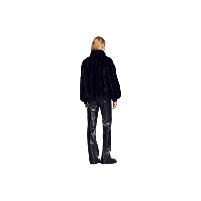Sandro Puffer Jackets Women's Black-1