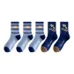 5 Pack (3 Horizontal Stripes, 2 Dark Blue)