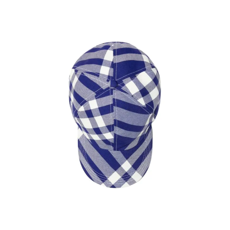 Burberry Plaid Checked Curved Peak Baseball Cap-1