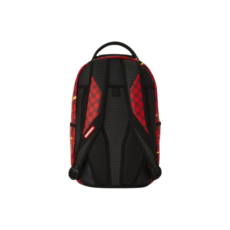 SPRAYGROUND Artificial Leather Backpack Unisex Orange And Green-4