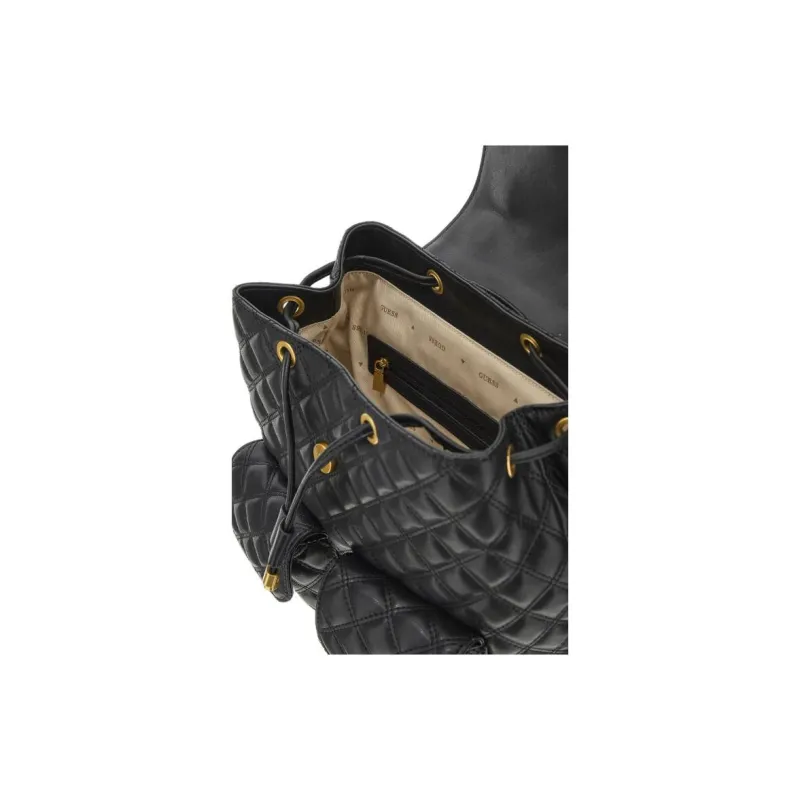 GUESS Artificial Leather Backpack Women's Black-3