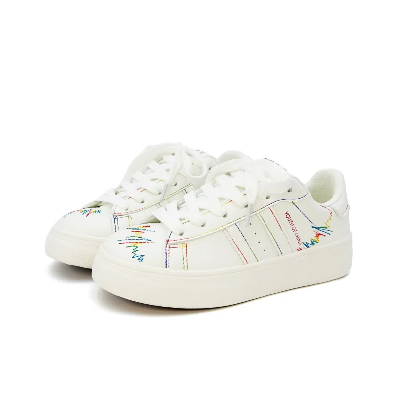 UNIITY Fashion Vintage Minimalist Style Versatile Low-Top Skateboard Shoes Women's Box Included-23