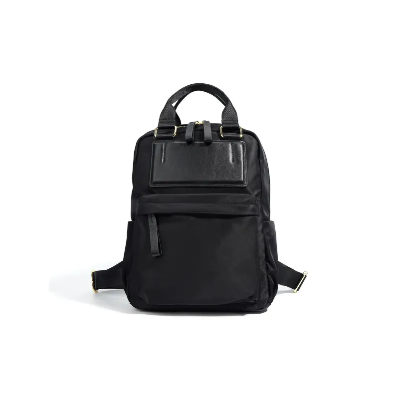 NIUMJ Top Grain Cow Leather Backpack Regular Women's Multicolor-0