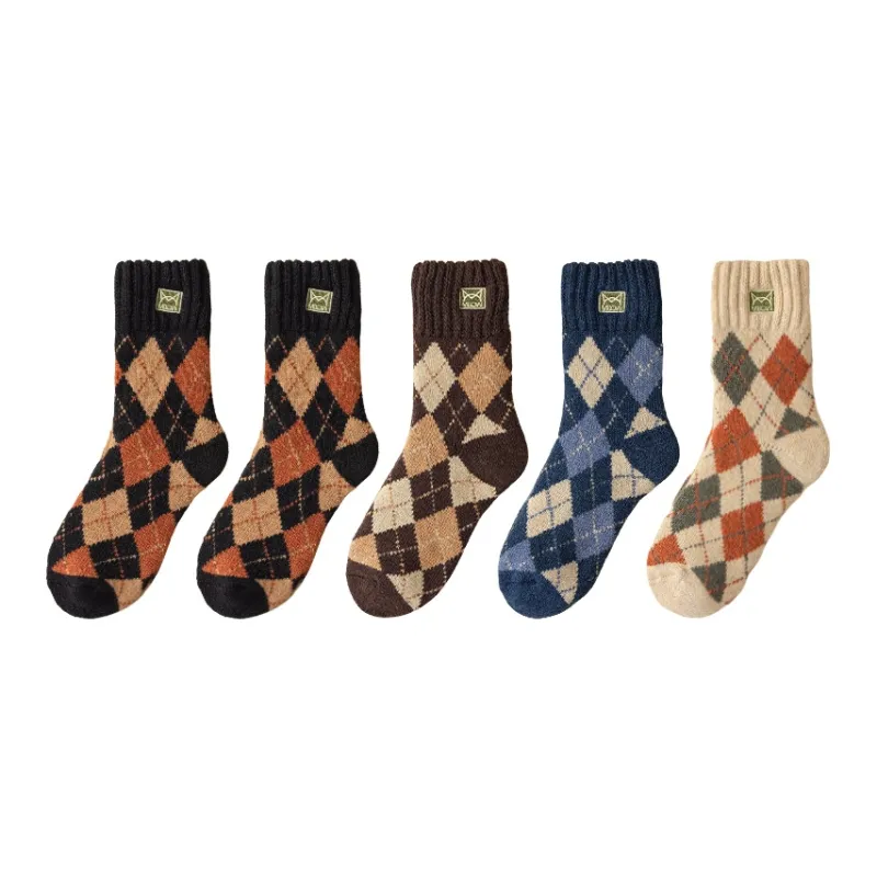MIIOW Mid Calf Socks Men's Combo Set-5