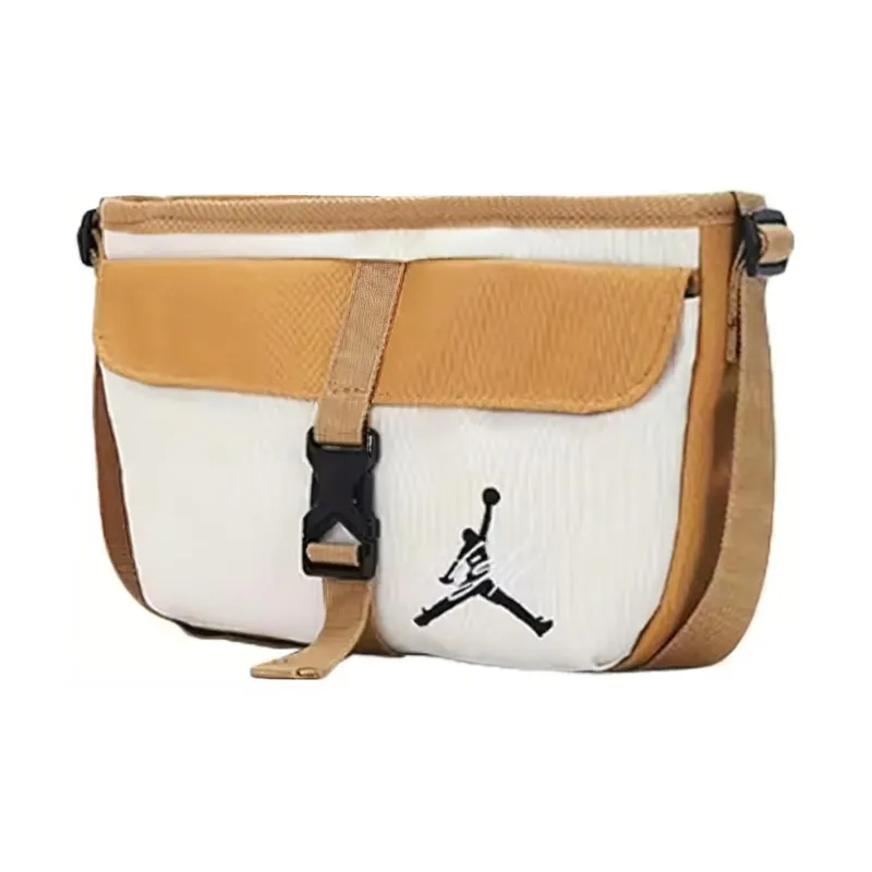 Jordan Polyester Shoulder Bag Crossbody Bag Small Size Unisex Wheat Yellow-0