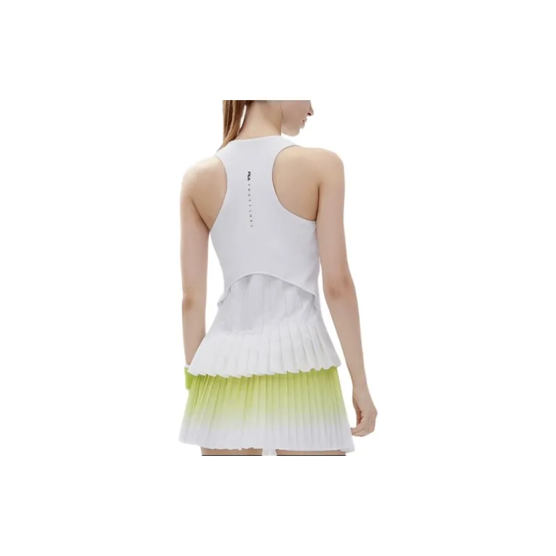 FILA Athletics Sleeveless Sports Shirts Women's Jade White-2