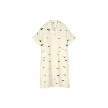Same Language Nightgown Women's Orange White