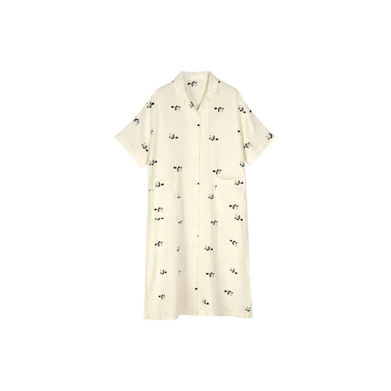 Same Language Nightgown Women's Orange White-0