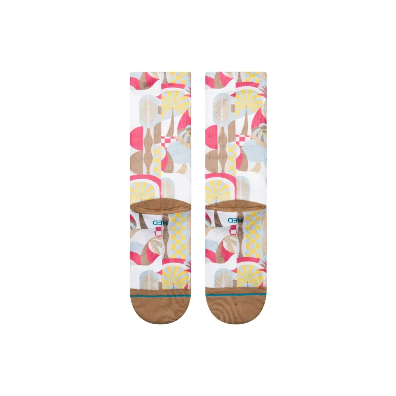 Stance Mid Calf Socks Unisex 1 Pack Light Yellow-2