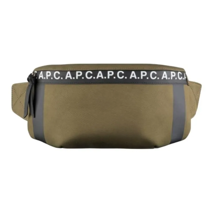 A.P.C Cotton Fanny Pack Men's Dark Brown Gray-0