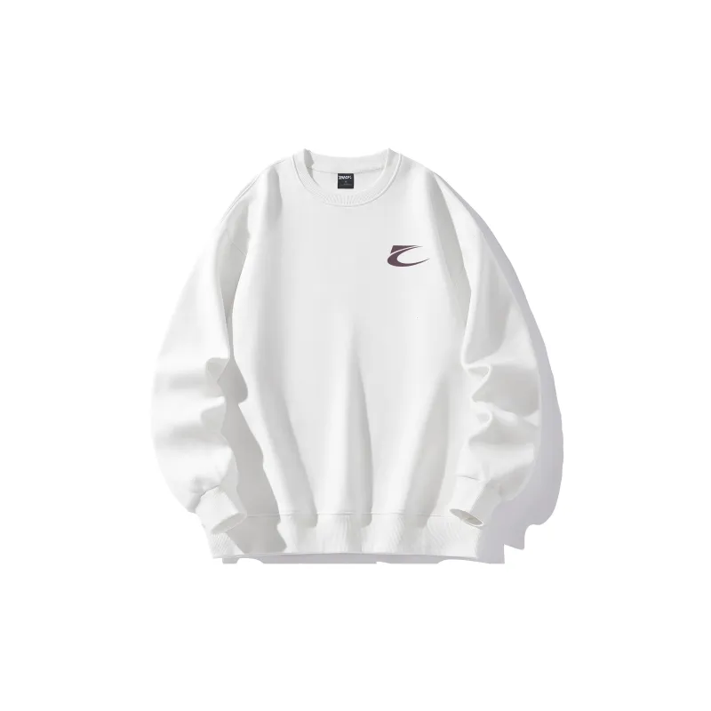 ZMOH Fleece Lined Crew Neck Sweatshirt Unisex Couple's-1