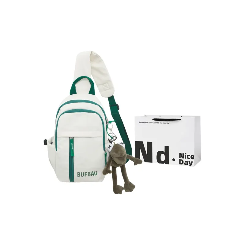 SWIMADE Nylon Sling Bag Regular Unisex Black/White Green/White Red/Green-9