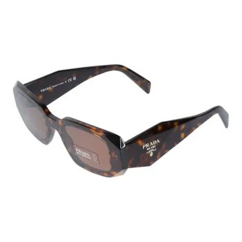 PRADA Acetate Rectangular Sunglasses Women's Tortoiseshell
