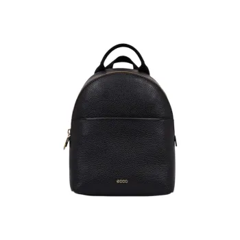 Ecco Cow Leather Backpack Small Size Women's Black