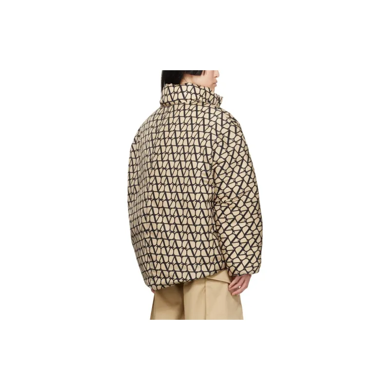 Valentino Toile Iconographe High Neck Puffer Jacket-6