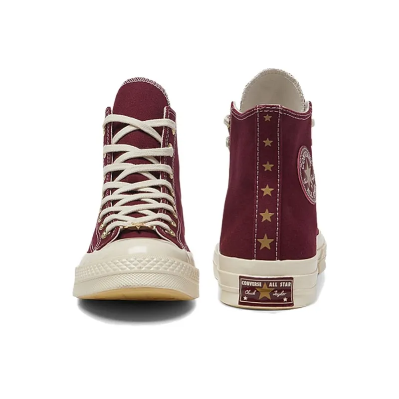 Converse CHUCK TAYLOR Anti Slip Wear Resistant High Top Canvas Shoes Unisex Red-3