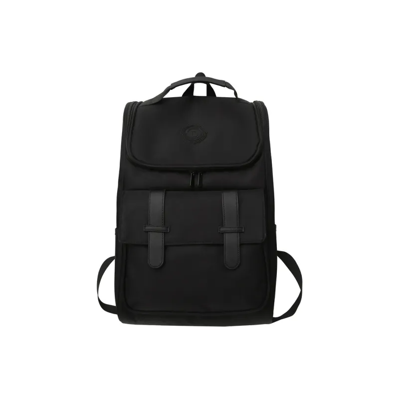 Yalu Oxford And Mesh Backpack Regular Unisex Black-0