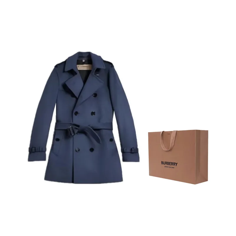 Burberry Wool Cashmere Trench Coat-5