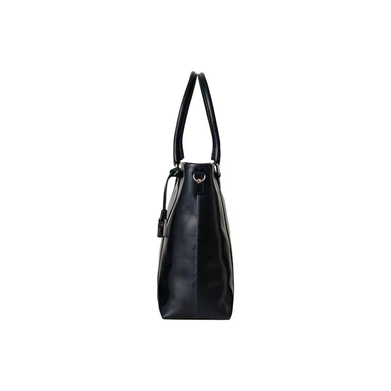SAMSONITE Cow Leather Tote Bag Shopping Bag Shoulder Bag Crossbody Bag Handbag Unisex Marine Blue-3