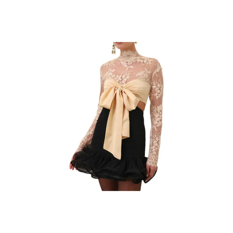 Zimmermann Illustration Flounce Cut Out Mini Dress-4