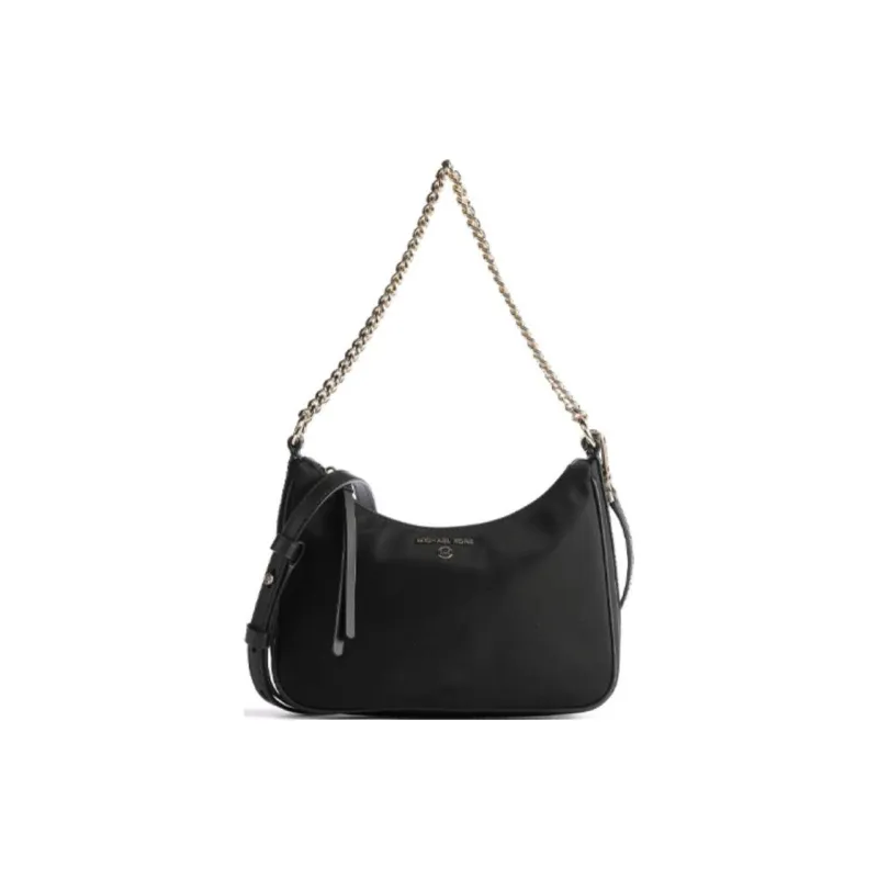 MICHAEL KORS Jet Set Nylon Fabric Shoulder Bag Unisex Black-0