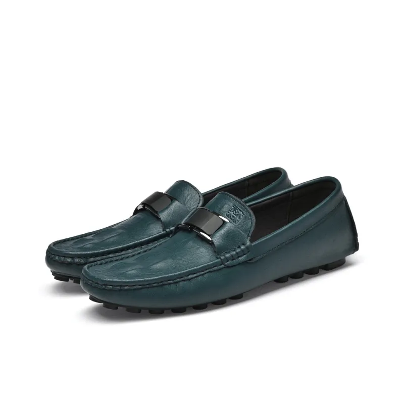 Mulinsen Gommino Loafers Men Black/Blue/White/Gray-10