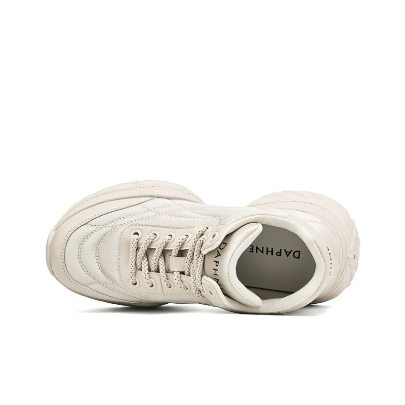 DAPHNE Warm Cushioning Height Increasing Wear Resistant Low Top Chunky Sneakers Women's-5