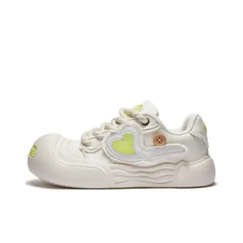 JIYE Anti Slip And Wear Resistant Breathable Low Top Skateboard Shoes Women's White