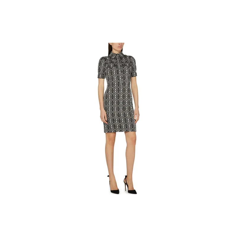 MaxMara Cesy Monogram jacquard Dress-5