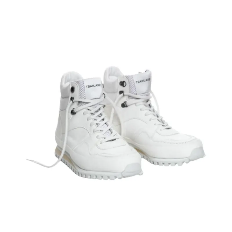 SPALWART Slip Resistant High Top Casual Shoes Unisex White-1