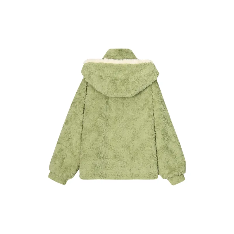 Snbl Velvet feel Coat Women's Green-1
