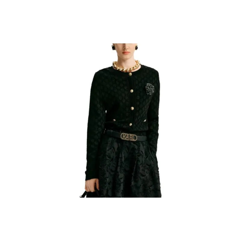 KARL LAGERFELD FW24 Knitwear Women's Black-2