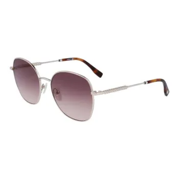LACOSTE Metal Oval Sunglasses Unisex Silver