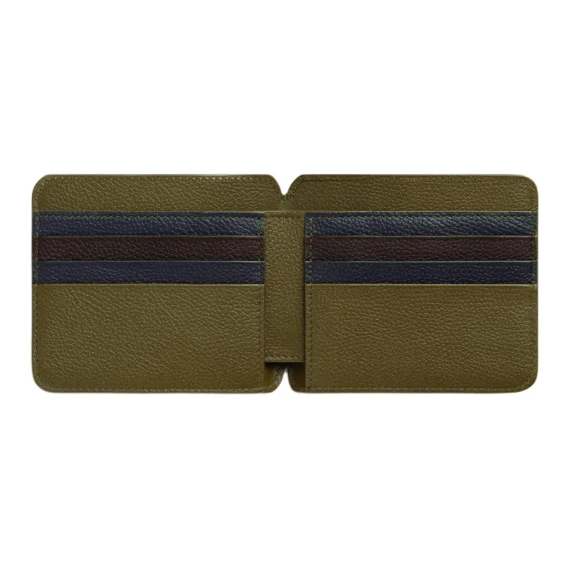 Bottega Veneta Cow Leather Wallet Men's Olive Oil Color-2