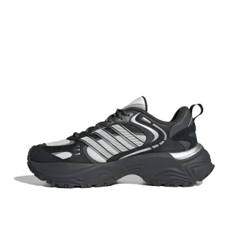Adidas Anti Slip Wear Resistant Low Top Chunky Sneakers Unisex Black Gray Color