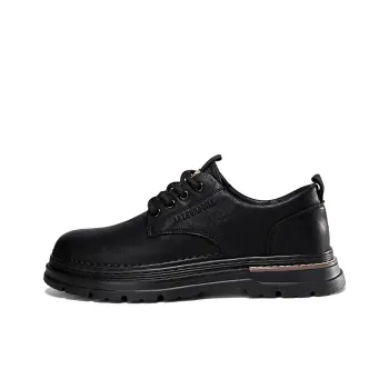 ARTHURBUILL Men's Casual Shoes Men Low Top Black/Khaki