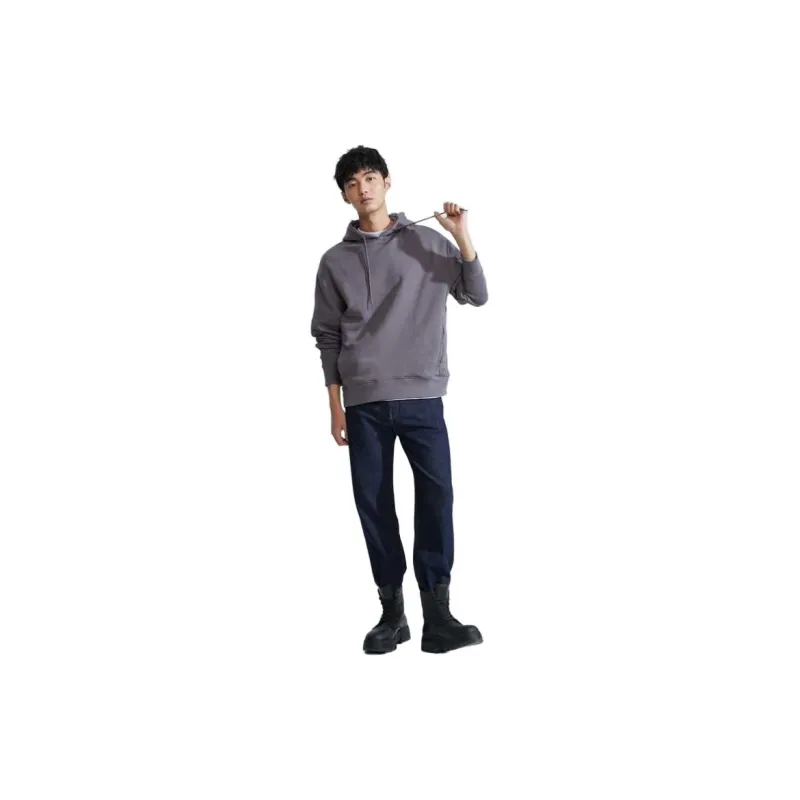CALVIN KLEIN Sweatshirt Unisex Titanium Purple Gray-3