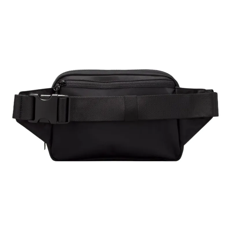 Lululemon Recycled Polyester Spandex Sling Bags One Shoulder Crossbody Fanny Pack Large Size Women's Black & Gold-2