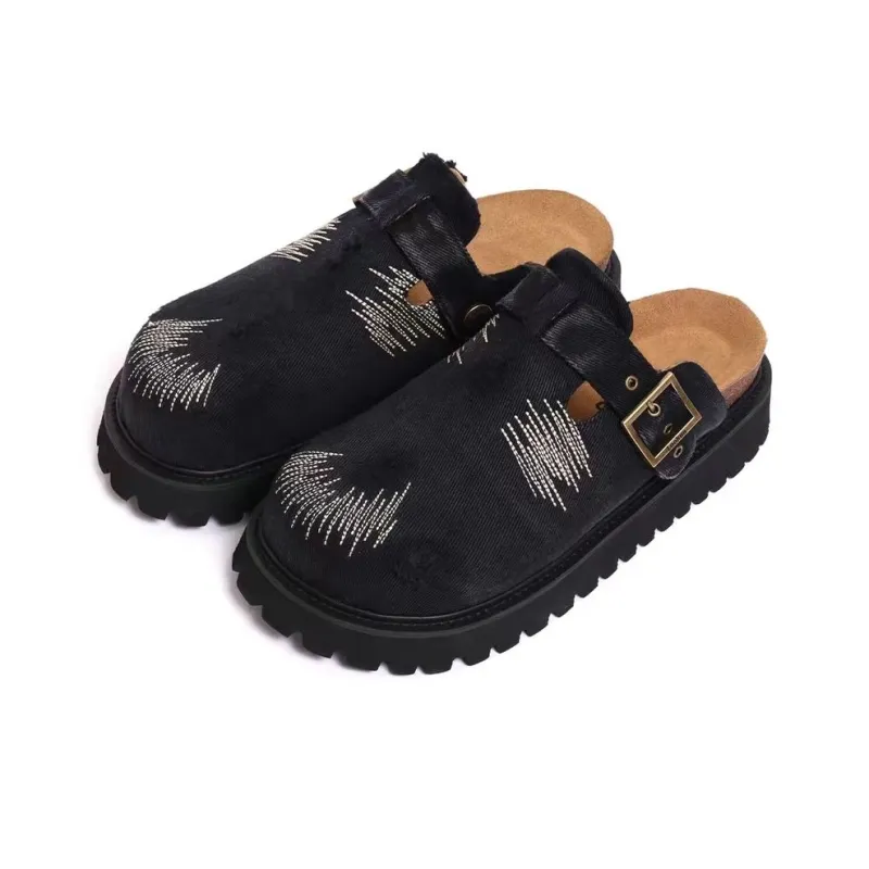EBLIS HUNGI Abrasion Resistant Slip Resistant Wrap toe Slippers Unisex-3
