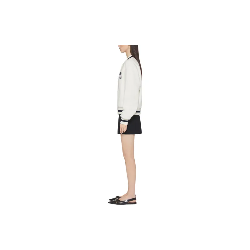 Givenchy Easy Fit Varsity Jacket 'White'-4