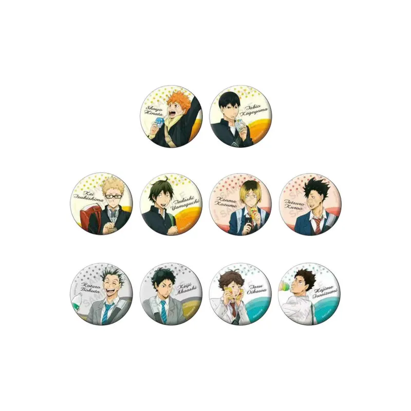 March·Monster POMMOP Haikyuu!!, Beverage, Drink Ver Badge Badges-3