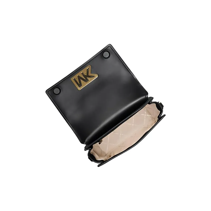 MICHAEL KORS Coated Canvas Shoulder Bag Crossbody Bag Medium Size Women's Brown & Black-2