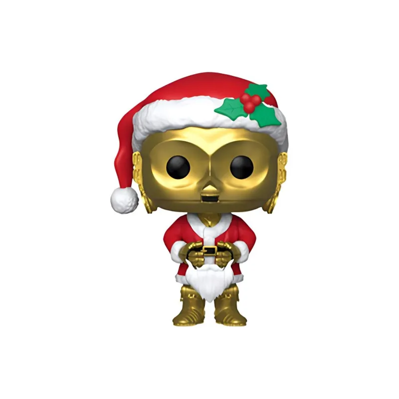 Funko POP Star Wars Holiday Edition C 3PO Chibi Figures-0