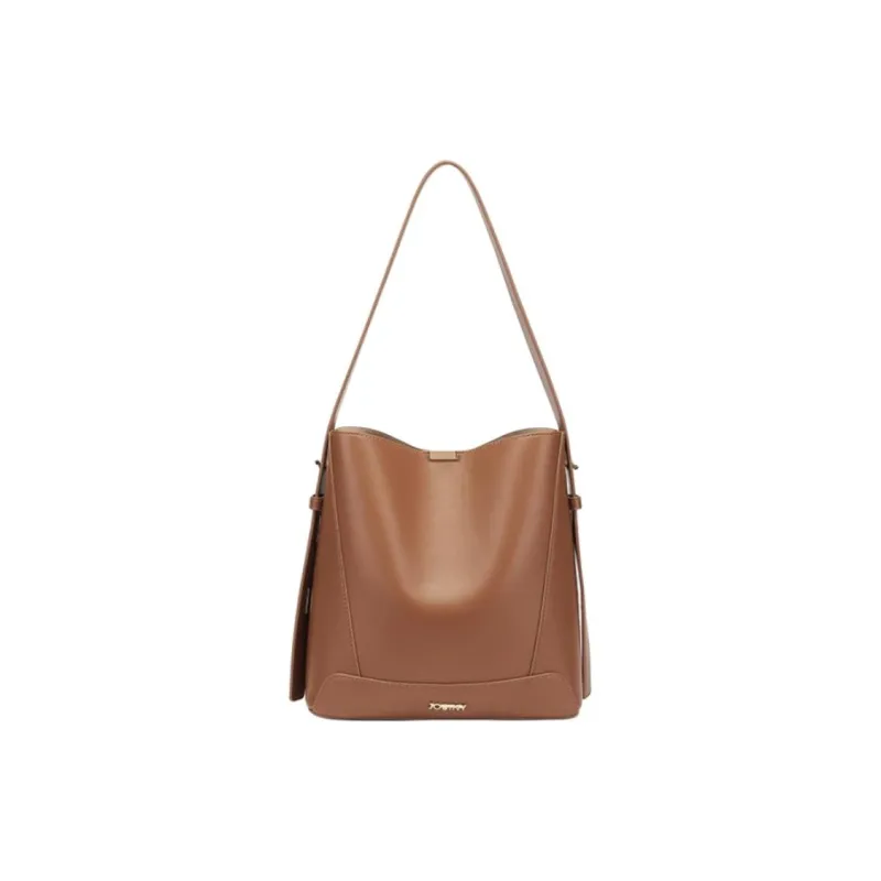 JOSINY PU Tote Bag Shopping Bag Shoulder Bags Large Size Women's Gold Tea Brown/Mousse Black/Beige-0