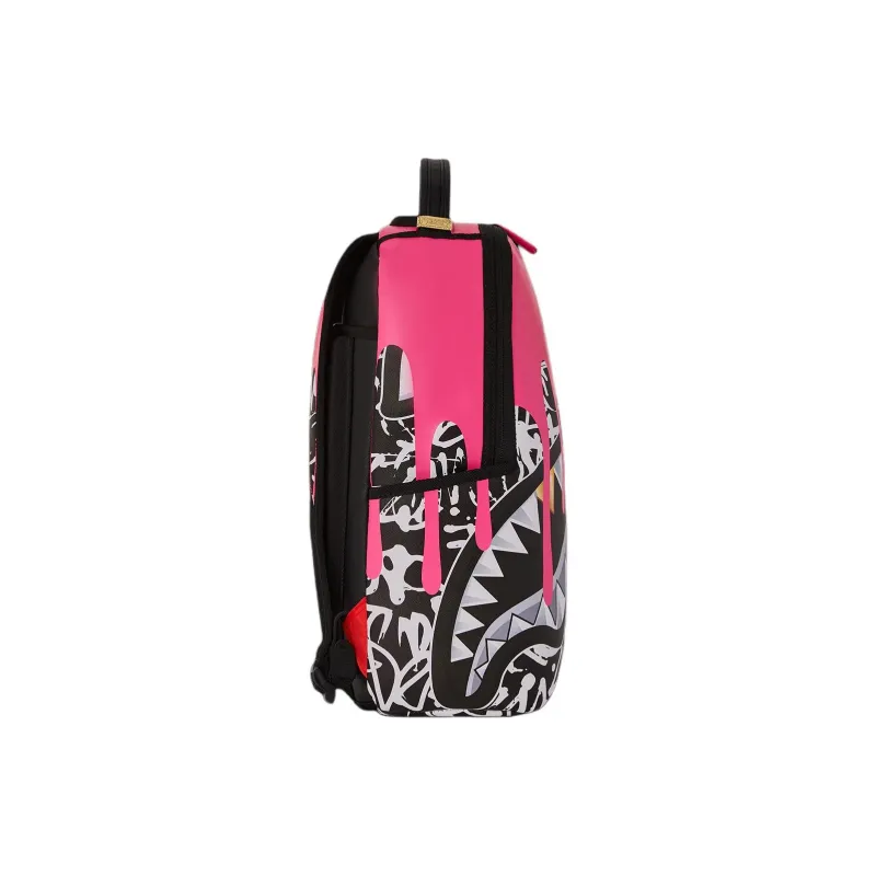 SPRAYGROUND Artificial Leather Backpack Women's Pink Black-2