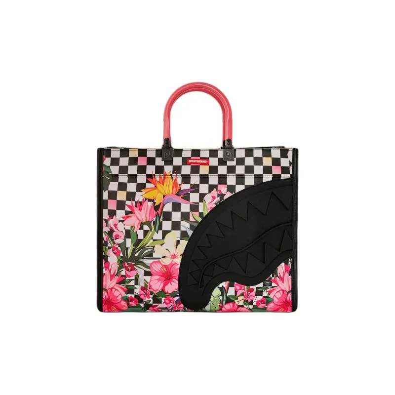 SPRAYGROUND Artificial Leather Tote Bag Shopping Bag Shoulder Bag Crossbody Bag Handbag Women's Black & Pink-0