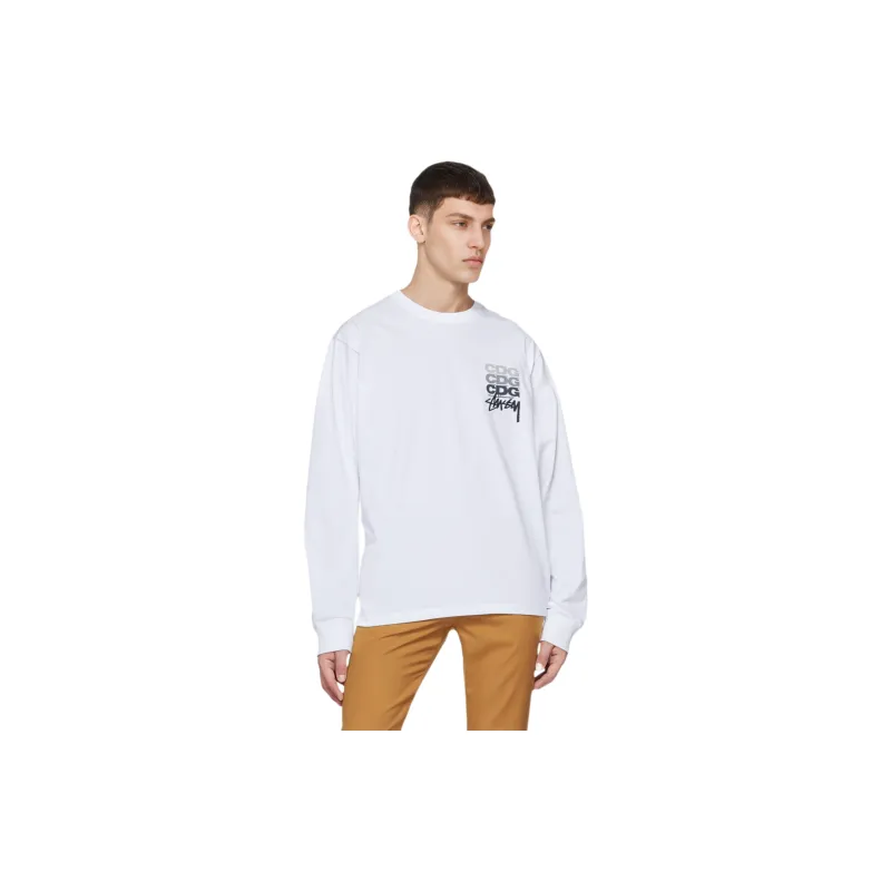 CDG x STUSSY Long Sleeve cheapest shirt