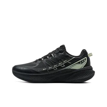 XTEP Anti Slip Wear Resistant Low Top Casual Running Shoes Women's Black Green