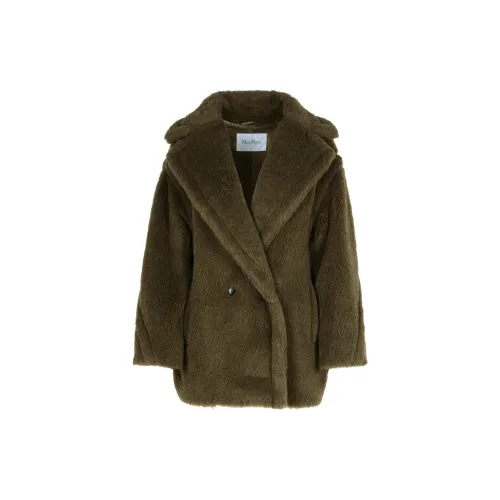 MaxMara Olga Double-Breasted Teddy Coat