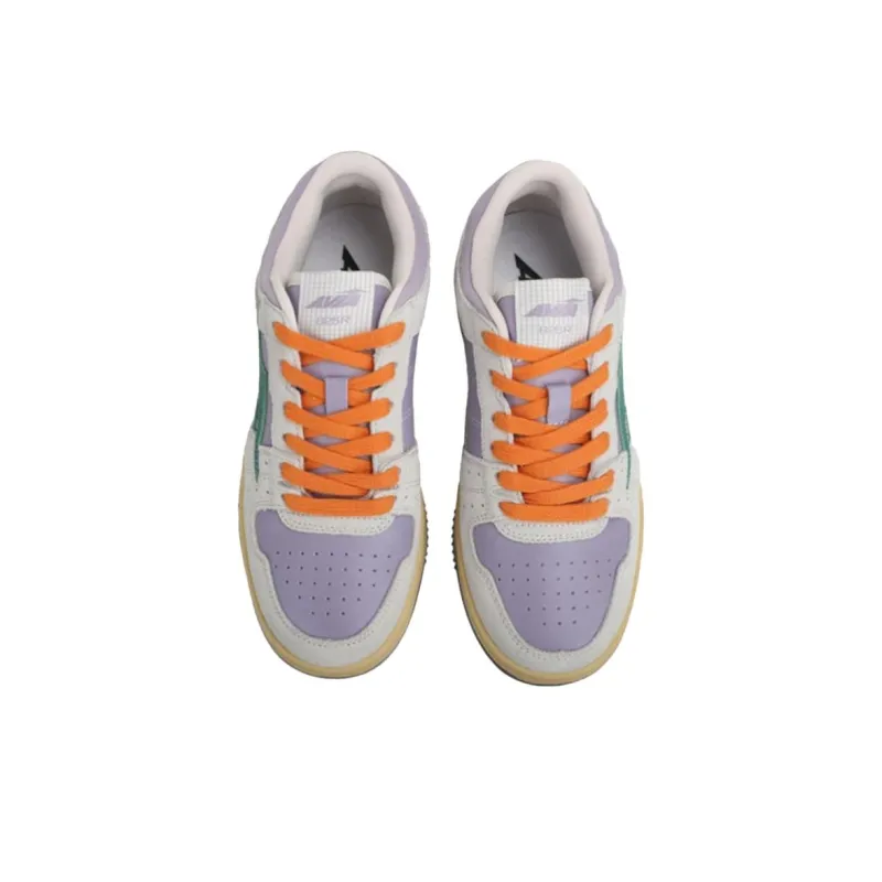 AVIA 825R Series Anti Slip Wear Resistant Low Top Skateboard Shoes Women's White Green Purple-2